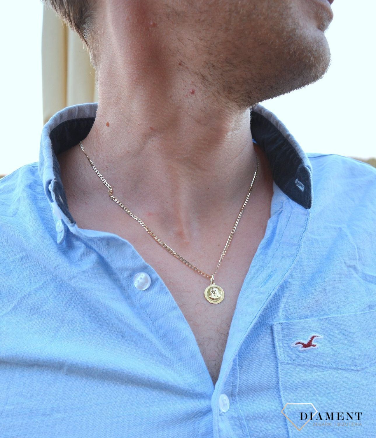 Łańcuszek damski pancerka 45cm 1102-065.jpg